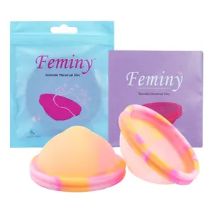 Großhandel Feminy Menstrual Disc Wieder verwendbare Vaginal Disk Best Period Disc