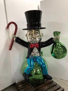 Venta caliente 80cm chapado <span class=keywords><strong>Alec</strong></span> <span class=keywords><strong>Monopoly</strong></span> escultura tamaño real <span class=keywords><strong>Monopoly</strong></span> estatuas <span class=keywords><strong>Alec</strong></span> <span class=keywords><strong>Monopoly</strong></span> estatua de resina - Product Image 4