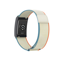 Nylon-Schlaufenarmband für Amazfit HelioStrap, weiches Klettverschluss-Ersatzarmband, kompatibel mit dem offiziellen Stil