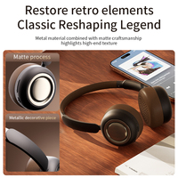Casque sans fil supra-auriculaire en cuir et métal CR-28 OEM pour V5.4, étanche IPX-4, pour voyage, utilisation mobile et gaming, avec chipset JL