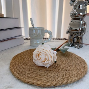 Fatto <span class=keywords><strong>a</strong></span> mano High-in giardino <span class=keywords><strong>Monet</strong></span> ispirato ai ornamenti di stoffa Rose decorazione tavolo da pranzo per soggiorno per ristoranti - Product Image 6