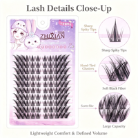 Extensions de cils DIY légères, longue durée, style naturel et polyvalent, bouquets de cils