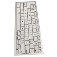 Keyboard Nirkabel Apple 2.4G BT Portabel OEM dengan Logo Kustom untuk Tablet, Keyboard iPad Isi Ulang dan Combo Mouse