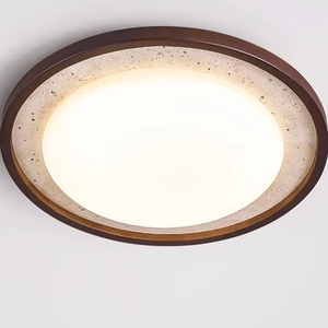 Moderne haut de gamme LED fer maître chambre plafonnier Wabi-Sabi italien américain étude salle à manger Song Dynasty esthétique - Product Image 1