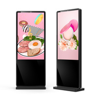 Pantalla Publicitaria Digital para Exteriores con Soporte de Piso de 55 Pulgadas, Resistente al Agua, con Sistema Android/Windows, Wifi, Diseño Nuevo