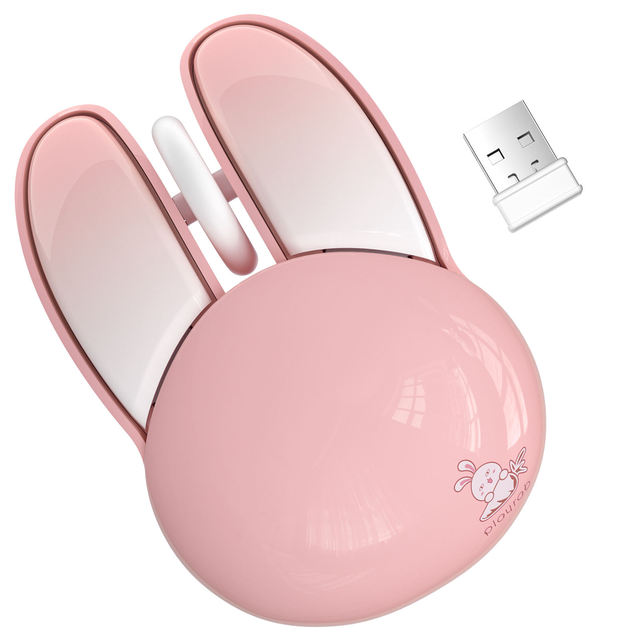 Rabbit Shape Mute 2.4g Wireless Gamer Mouse for Laptop Desktop Office Home Use Computer Wireless Mouse