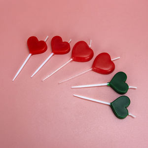 เทียนรูปหัวใจ 5 ชิ้น ขายส่ง เทียนหลากสีสำหรับเค้ก งานปาร์ตี้เด็ก ตกแต่งคริสต์มาส วันวาเลนไทน์ วันเกิด เทียนโรแมนติก - Product Image 5