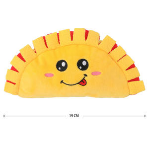 Juguete Masticable Ecológico para Perros, Suave, con Forma de Taco, de la Serie Comida, Juguete de Peluche para Mascotas con Sonido, Duradero e Interactivo - Product Image 2