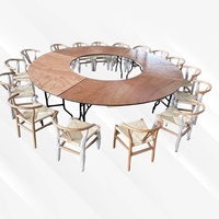 Tables de banquet pliables d'hôtel à bon prix Table réglable pour fêtes et événements