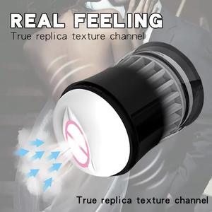 18 + HANDE 2 in 1 silikon buatan mulut Vagina Portable pria saku Pussie masturbator cangkir seks dewasa mainan untuk pria - Product Image 3