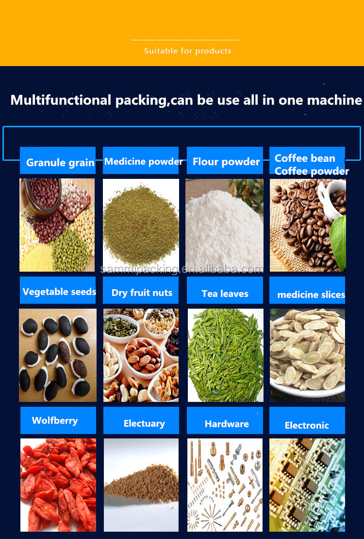 Factory price hot selling 1kg sugar rice salt nuts grain packing machine/1kg grain packaging/bagging machine