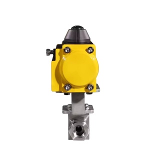 Vente de liquidation B2B COVNA : Vanne à boisseau sphérique pneumatique filetée à 2 voies en UPVC à rappel automatique - Product Image 2