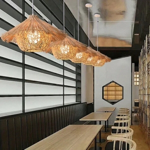 Lampada a Sospensione in Stile Zen Cinese di Lusso Francese, Paralume in Rattan per Camera da Letto, Balcone, Ristorante, Matrimonio, <span class=keywords><strong>Arte</strong></span> Intrecciata - Product Image 3