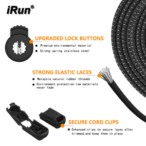 Fabricante de Sistemas de Bloqueo con Código de Barras <span class=keywords><strong>IRun</strong></span>, Cordones Expandibles Sin Atar, Cordones con Bloqueo, Cordones Perezosos para Zapatos Deportivos, Marca Privada - Product Image 2
