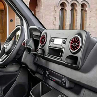 Luz Ambiental Interior para Mercedes Sprinter 907, Rejilla de Ventilación Turbo Iluminada, Luz Ambiental con Control Remoto, Salida de Aire Modificada para Automóvil