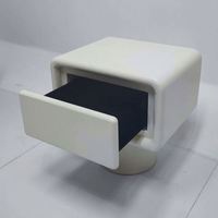Meubles modernes en gros pour hôtels et appartements, table de chevet en bois à un seul tiroir, armoire de rangement de luxe