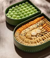 Boîtes à dattes en cuir demi-ovales personnalisées, boîtes à pâtisserie, boîtes à chocolat de luxe pour mariage, boîtes à bonbons, boîtes à biscuits, emballage cadeau en acrylique