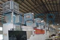 Refroidisseur d'air centrifuge fixe haute pression coup de vent fort avec conduit d'air