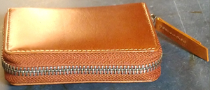 Vintage Style Full Grain Semi Aniline Leather Wallet Adorable All-Round <b>Metal</b> Zippered 8 Large Gussets Pockets <b>Card</b> Sleeve Long - Product Image 2