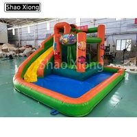 Saut de princesse gonflable pour enfants, château gonflable combiné avec piscine
