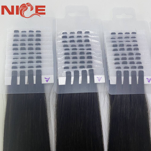 Prix de gros V Light Double Drawn Cheveux russes Raw Remy UV Light Extensions de cheveux humains - Product Image 1