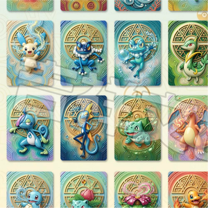 Tarjetas Metálicas en Relieve de Pokémon, Tarjetas Coleccionables de Acero Inoxidable, Tarjetas TCG para Fanáticos, Coleccionistas y Niños, Regalo - Product Image 5