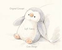 Peluche interactive intelligente IA en forme de pingouin, ultra-douce et apaisante, robot éducatif racontant des histoires pour enfants OEM/ODM