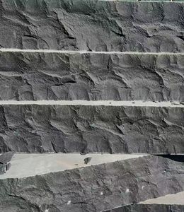 Thiết kế hiện đại màu đen Granite wallboard với màu xám Bazan kết cấu chia biệt thự ngoài trời 1-năm Bảo hành thiết kế đồ họa - Product Image 1