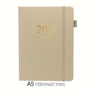 Agenda Semanal 2026, Nuevo Planificador con Correa, Calendario de Cuero Estampado, Tamaño A5, Encuadernación Cosida con Hilo, Diseño Elegante - Product Image 6