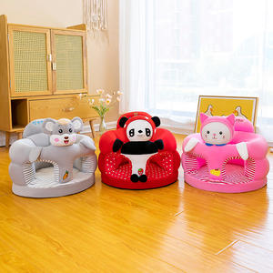 Siège d'apprentissage anti-retournement <span class=keywords><strong>pour</strong></span> bébé, en peluche courte, hauteur réglable 31-50 cm, <span class=keywords><strong>pour</strong></span> 3-18 mois, conception mains libres - Product Image 3