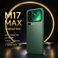 Smartphone M17 Pro Max 5G 16GB RAM 1TB ROM Edisi Global 2026 Layar HD 6.9 Inci Refresh Rate Tinggi 144Hz Kamera 108MP 7500mAh