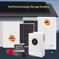 Système photovoltaïque hors réseau 5kW 60kW AC monocristallin avec contrôleur MPPT, batteries lithium-ion, certifié CE TUV pour l'énergie solaire domestique