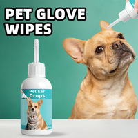 Nettoyant professionnel pour oreilles d'animaux de compagnie, 60 ml, en plastique, avec embout rotatif à 180 degrés, pour l'élimination des acariens et le traitement des infections chez le chien
