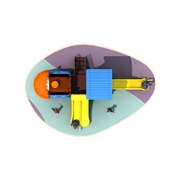 Ensemble d'équipements de jeux d'extérieur personnalisés pour enfants et tout-petits, avec toboggan, pour parcs, écoles et crèches