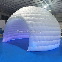 Tente de fête portable gonflable en forme de cube pour discothèque, cabine photo 360°, toile de fond, éclairage LED, chapiteau de discothèque gonflable