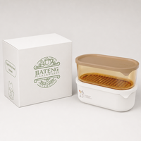 Versehoudende glazen voedselcontainer van borosilicaatglas, BPA-vrij, voedselveilig, lunchbox