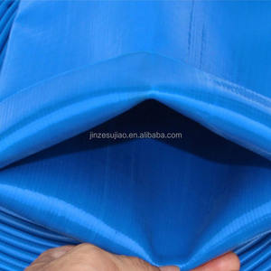 Tuyau de décharge d'eau plat en PVC à long temps de service pour couteau d'arrosage de jardin tuyau de pompe à eau de bâche enduit de PVC - Product Image 1