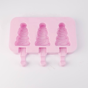 Herramientas de cocina rosa palo de madera de forma de árbol leche bebida nevera reutilizable wafer <span class=keywords><strong>ice</strong></span> <span class=keywords><strong>cream</strong></span> molde - Product Image 4