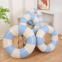 Bouée de natation gonflable pour enfant, modèle rayé ZX, couleur et tailles personnalisables (60-90 cm), en PVC durable, pour sports aquatiques en piscine, personnalisable.