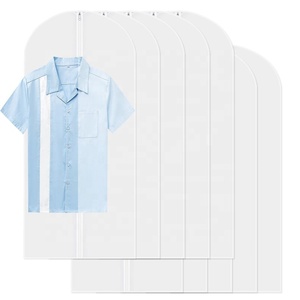 Matériau écologique PEVA résistant à la saleté vêtements imperméables housse de vêtement PEVA suspendre vêtement costume manteau <span class=keywords><strong>sac</strong></span> - Product Image 4