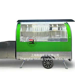 mobile food trucks Catering stainless steel Trailer donut kiosk coffee booth for sale HOT DOG