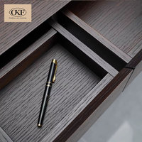 Bureau de travail moderne en bois de noyer de qualité supérieure, écologique et personnalisable, adapté au salon, à la chambre et au bureau à domicile