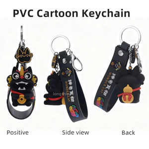 Longzhiyu, fabricant en gros de porte-clés en PVC personnalisés en bois, dessin animé <span class=keywords><strong>2D</strong></span> et 3D, 20 ans d'expérience - Product Image 6