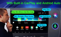 IYING 10.1'' 2GB+32GB Autoradio 2DIN intégré QLED pour tableau de bord, Quad-Core, CarPlay, Android Auto, 1280x720, écran partagé, USB, GPS