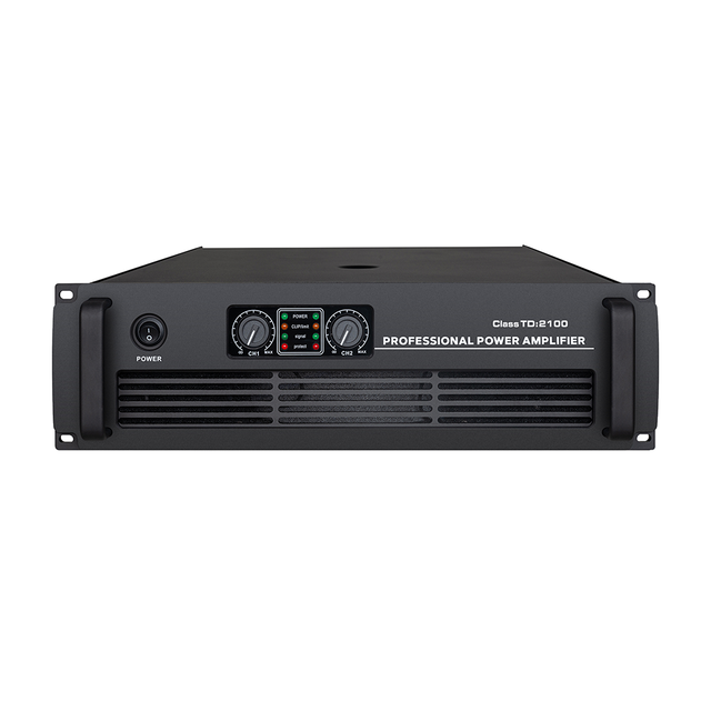 Large-Scale Outdoor Shows High-Power Class TD Analog Amplifier 2x2100W 2ohm Copper Transformer for Massive Gatherings