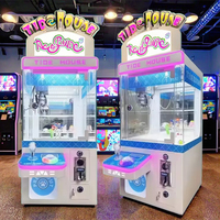 Mini Machine à griffes à jetons Tide House Arcade Game Prize Machine Mini peluche cadeau griffe de grue avec accepteur de facture pour les enfants