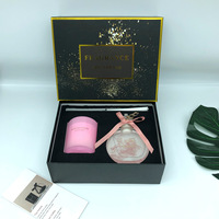 Coffret Cadeau Bougie Parfumée Artisanale Personnalisée pour Amoureux, Diffuseur à Bâtonnets Sans Flamme et Huile Essentielle, Modèle Anniversaire 2022508
