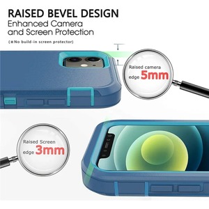 Funda Antigolpes CHAOYIDIAN para <span class=keywords><strong>iPhone</strong></span> 16 15 <span class=keywords><strong>14</strong></span> <span class=keywords><strong>13</strong></span> 12 11 ProMax Plus, Grado Resistente, Delgada, <span class=keywords><strong>de</strong></span> Silicona, Cubierta Protectora <span class=keywords><strong>de</strong></span> TPU Suave, Paquete <span class=keywords><strong>de</strong></span> 2 - Product Image 3