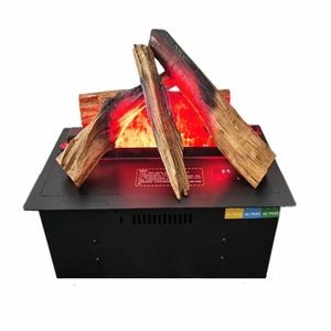 Chimenea Eléctrica Decorativa para el Hogar, Diseño de Tronco de Madera en Poliresina Sintética, Hecha a Mano por OEM - Product Image 4