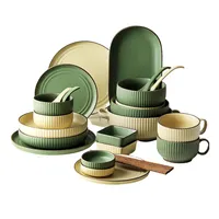 Ensemble de baguettes de table, vaisselle en céramique européenne à rayures verticales, vente en gros, baguettes, 1 pièce